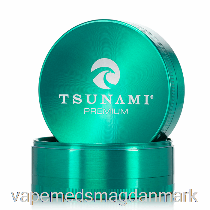 Engangs Vape Danmark Tsunami 3,9 Tommer 4-delt Sunken Top Grinder Grøn (100 Mm)